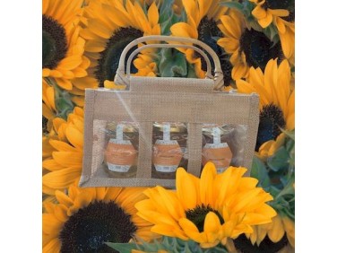 Panier 3 pots de Miel - Miel en Provence